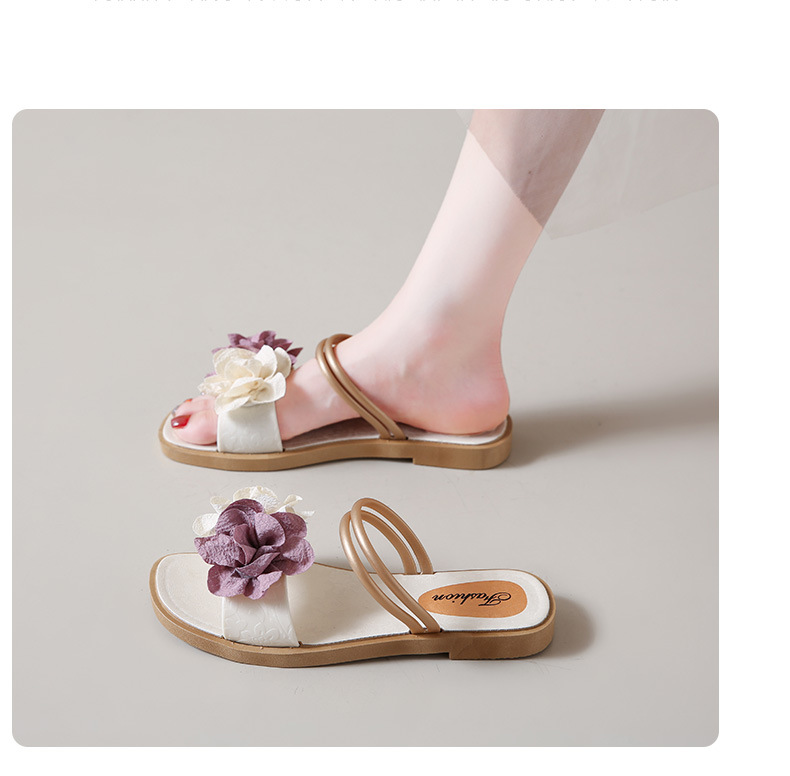 Women's Floral Lightweight Slip-On Flat Slippers detail 8