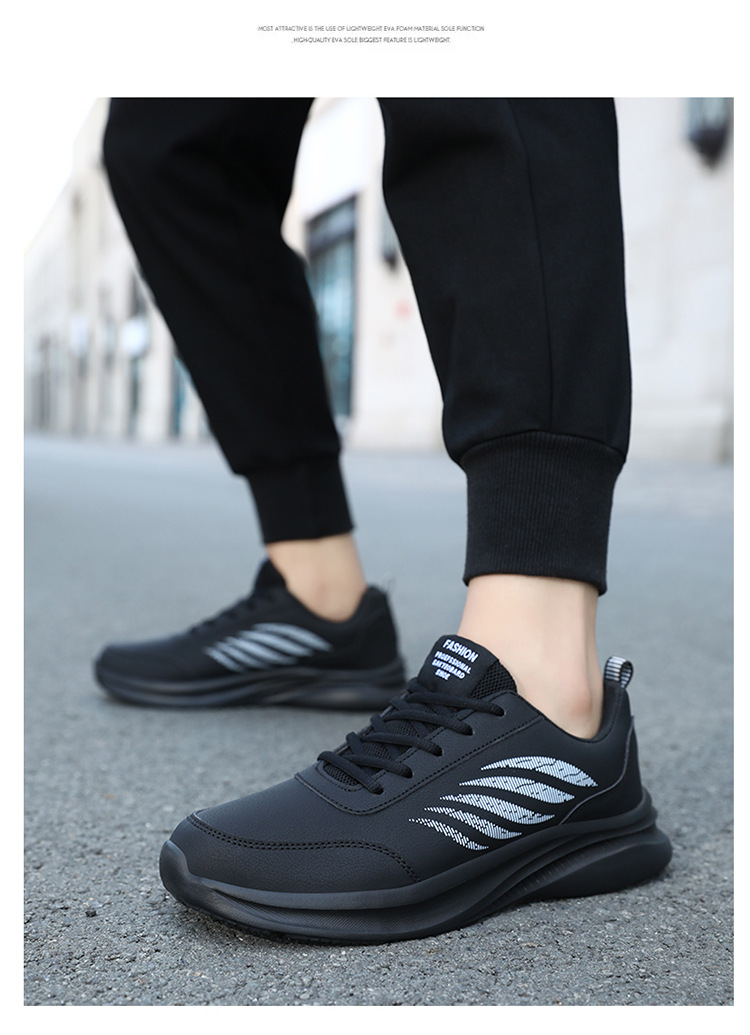 Lichte hardloopschoenen voor heren met veters en demping detail 16