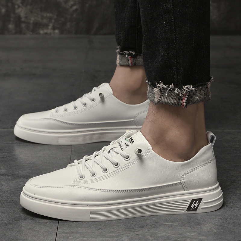 Men's Breathable Leather Lace-Up Casual Shoes 5