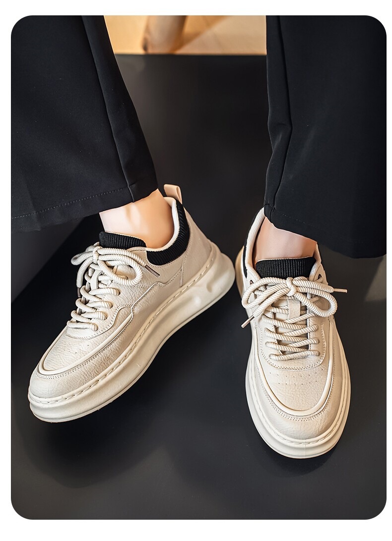 Men's Lace-Up Platform Casual Shoes detail 13
