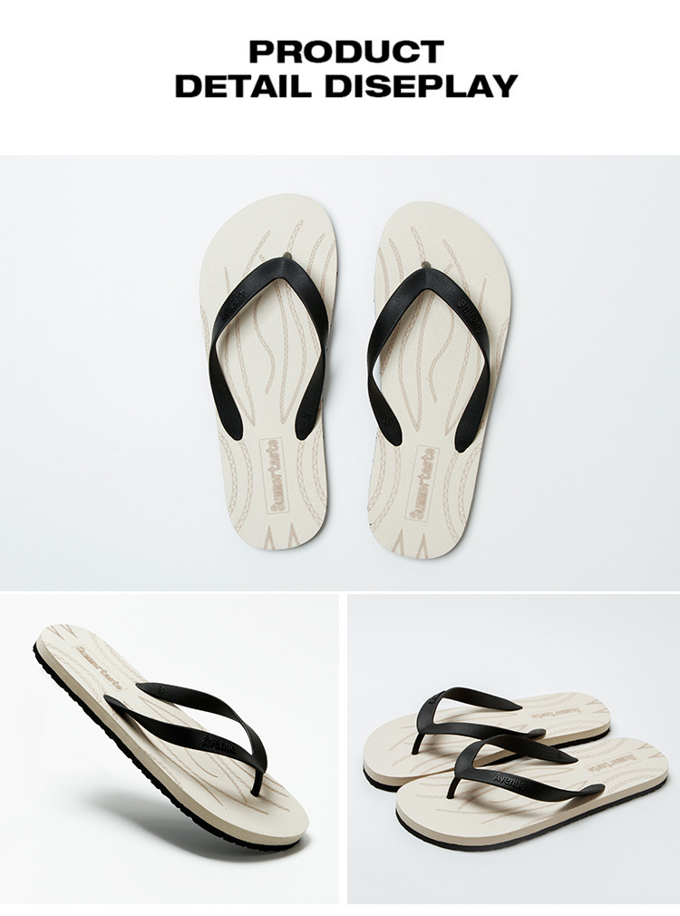 Unisex Lightweight Waterproof Slip-On Flat Flip-Flops detail 2