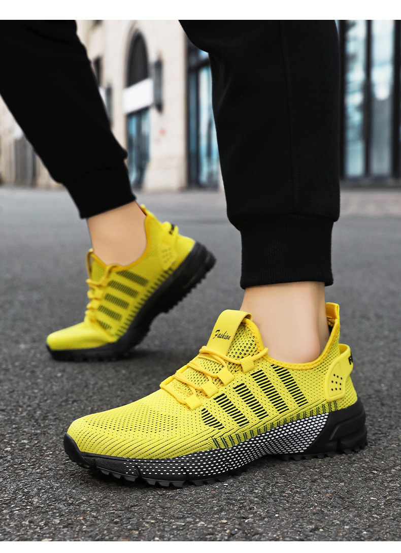 Scarpe da corsa da uomo in mesh traspirante e leggere con lacci detail 15