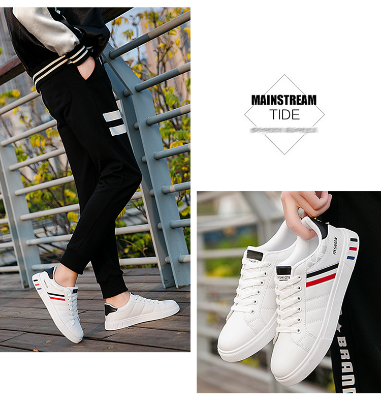 Zapatos casuales con cordones de piel sintética PU para hombre detail 1