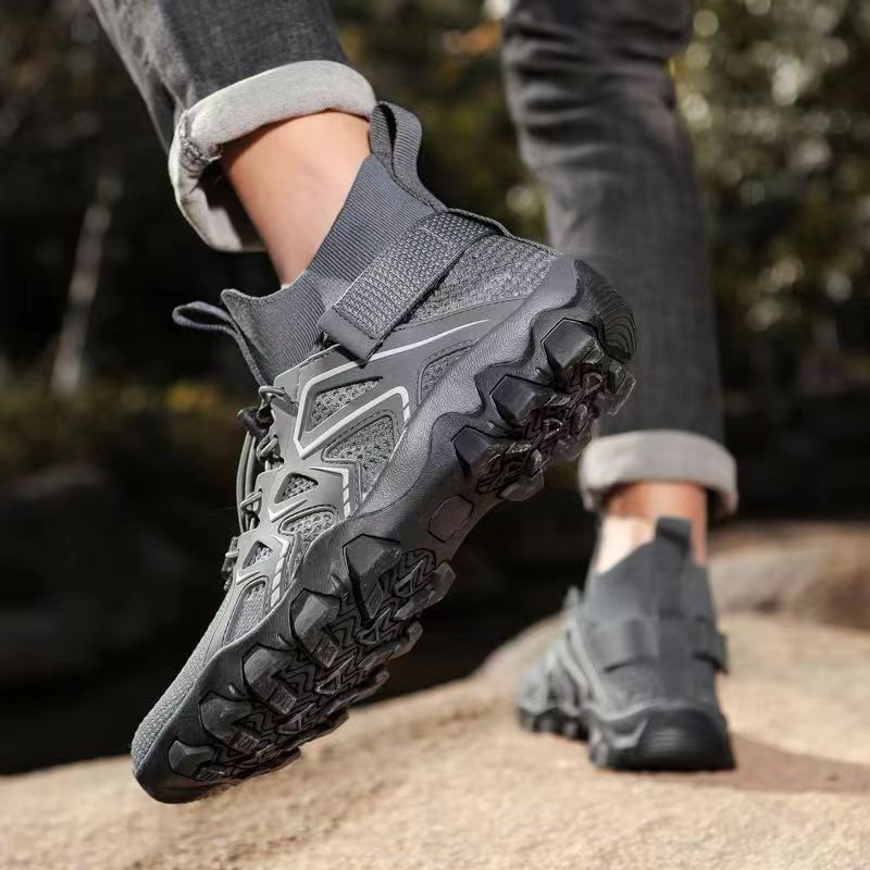 Scarpe sportive da uomo in mesh traspirante leggere con lacci 4
