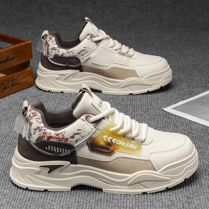 Zapatos casuales de hombre acolchados con diseño color block 4
