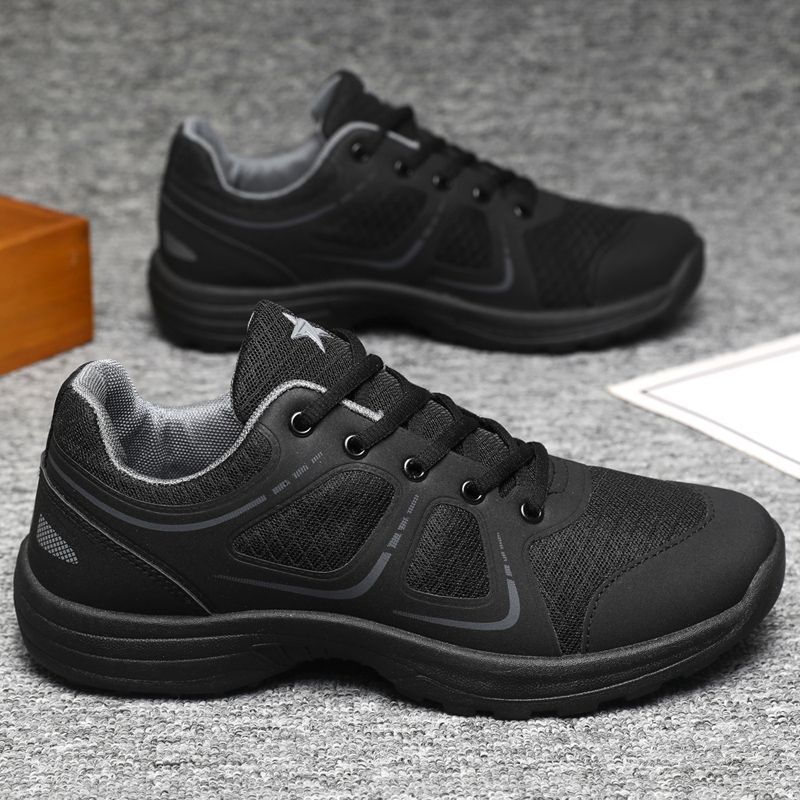 Men's Breathable Cushioned Lace-Up Athletic Shoes 4