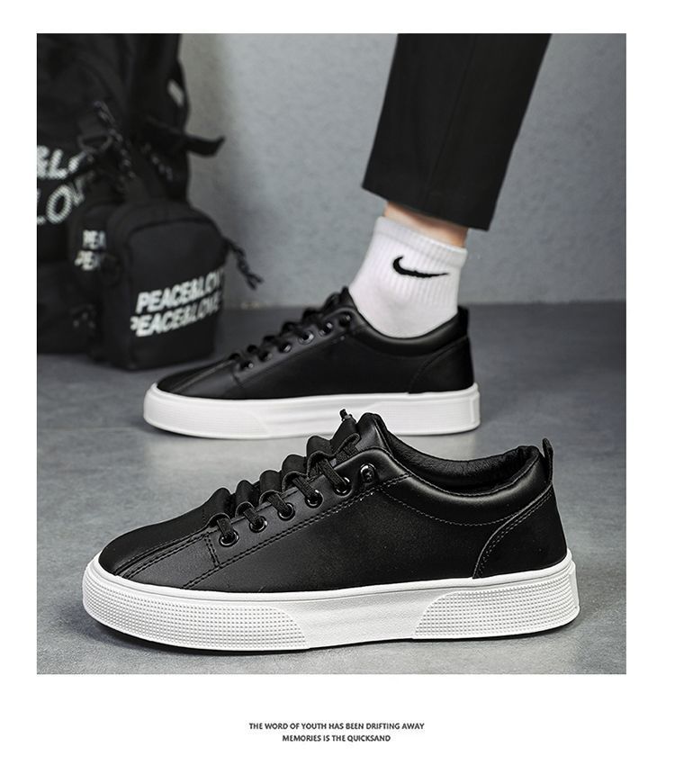 Herren Freizeitschuhe aus Leder zum Schnüren detail 4
