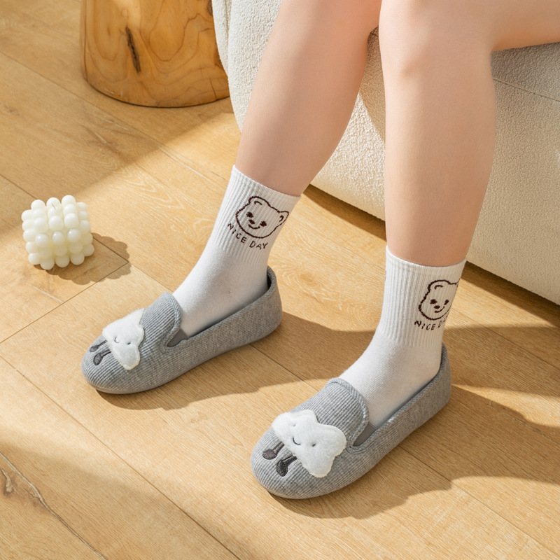 Women's Cozy Soft-Sole Cotton Slip-On Slippers detail 7