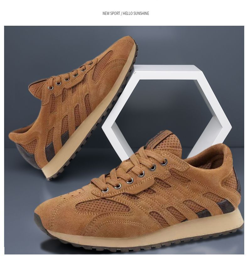 Men's Breathable Mesh Vintage Lace-Up Sneakers detail 5