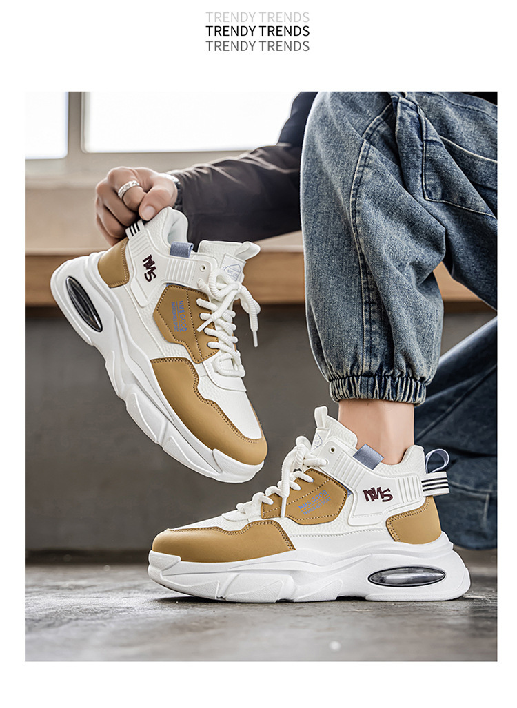 Gedämpfte, atmungsaktive Plateau-Freizeitschuhe für Herren detail 6