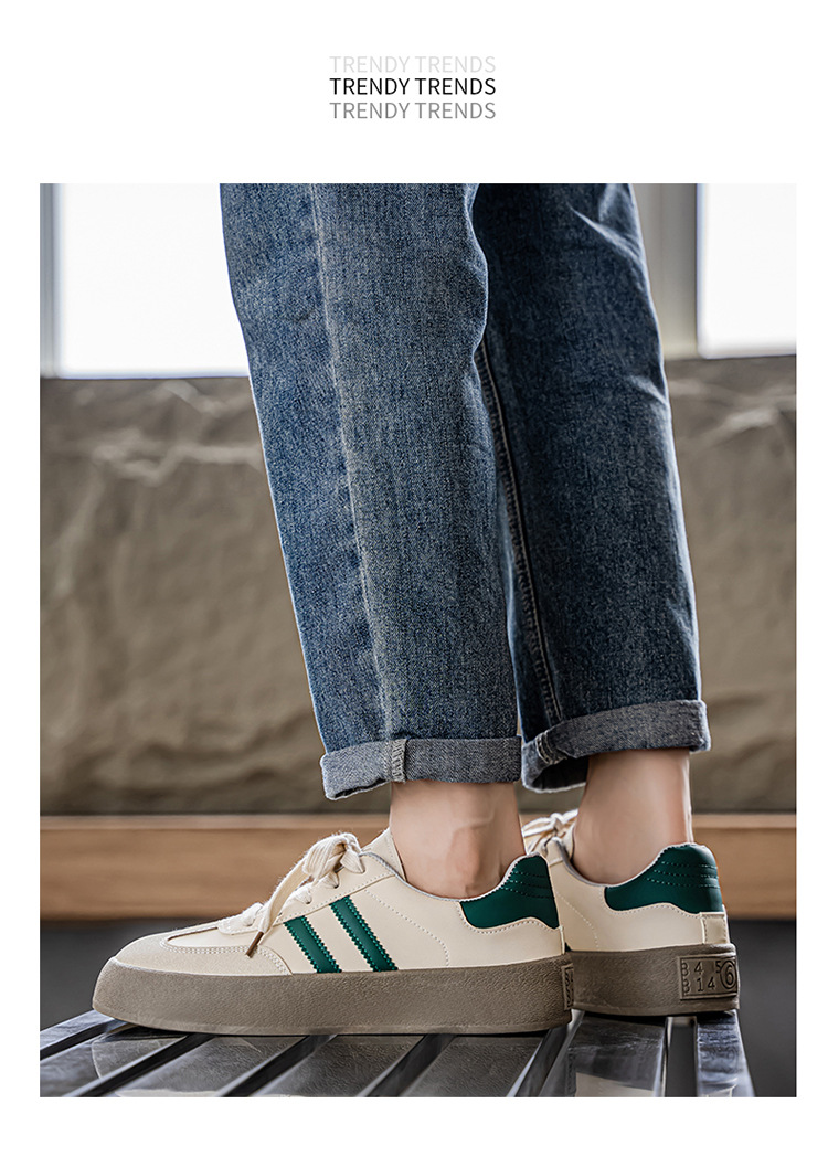 Men's Retro Colorblock Platform Skate Shoes detail 12
