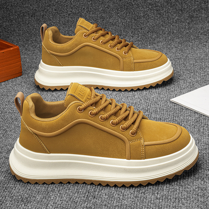 Men's Platform Lace-Up Casual Shoes detail 4