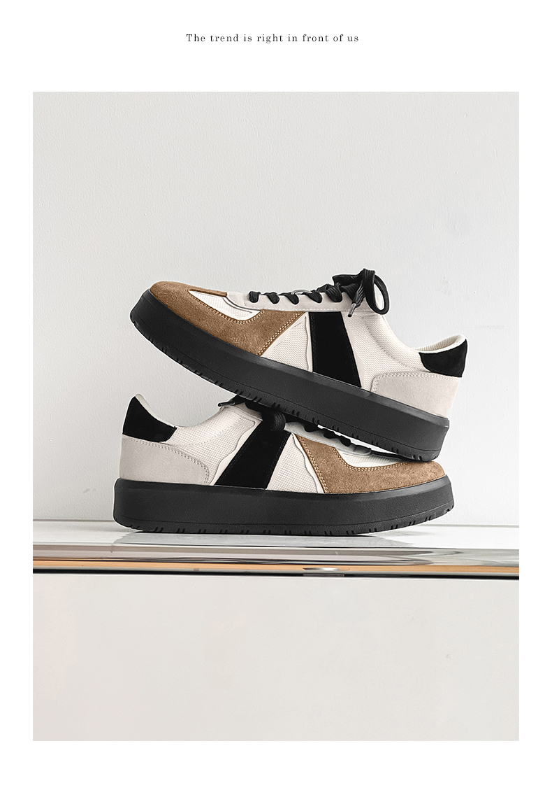 Chaussures casual à lacets respirantes pour homme au style color-block detail 10