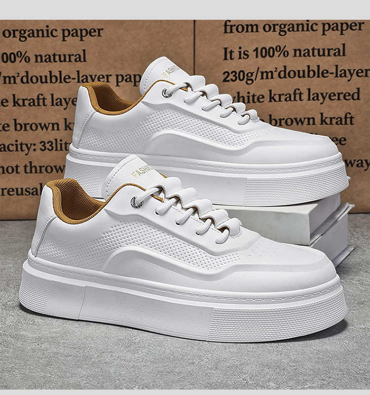 Klobige Schnür-Sneaker für Herren mit Plateausohle, Freizeitschuhe detail 10
