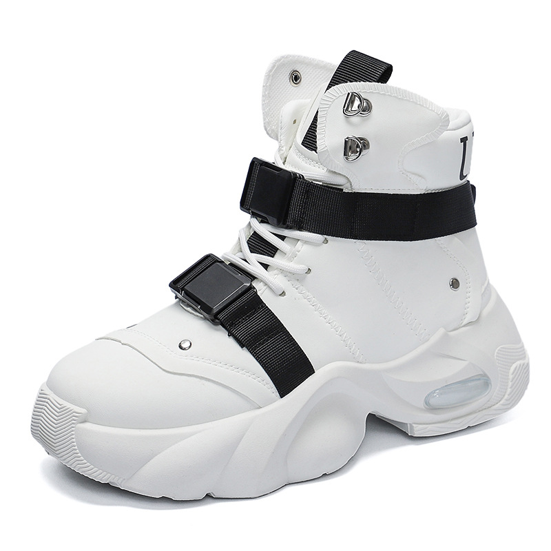 Gepolsterte High-Top-Freizeitschuhe für Herren mit Schnallen 6