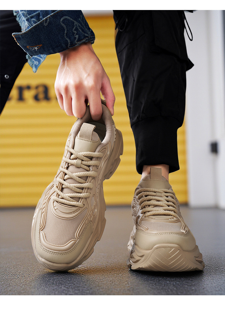 Atmungsaktive Plateau-Sneaker für Herren mit Dämpfung detail 4