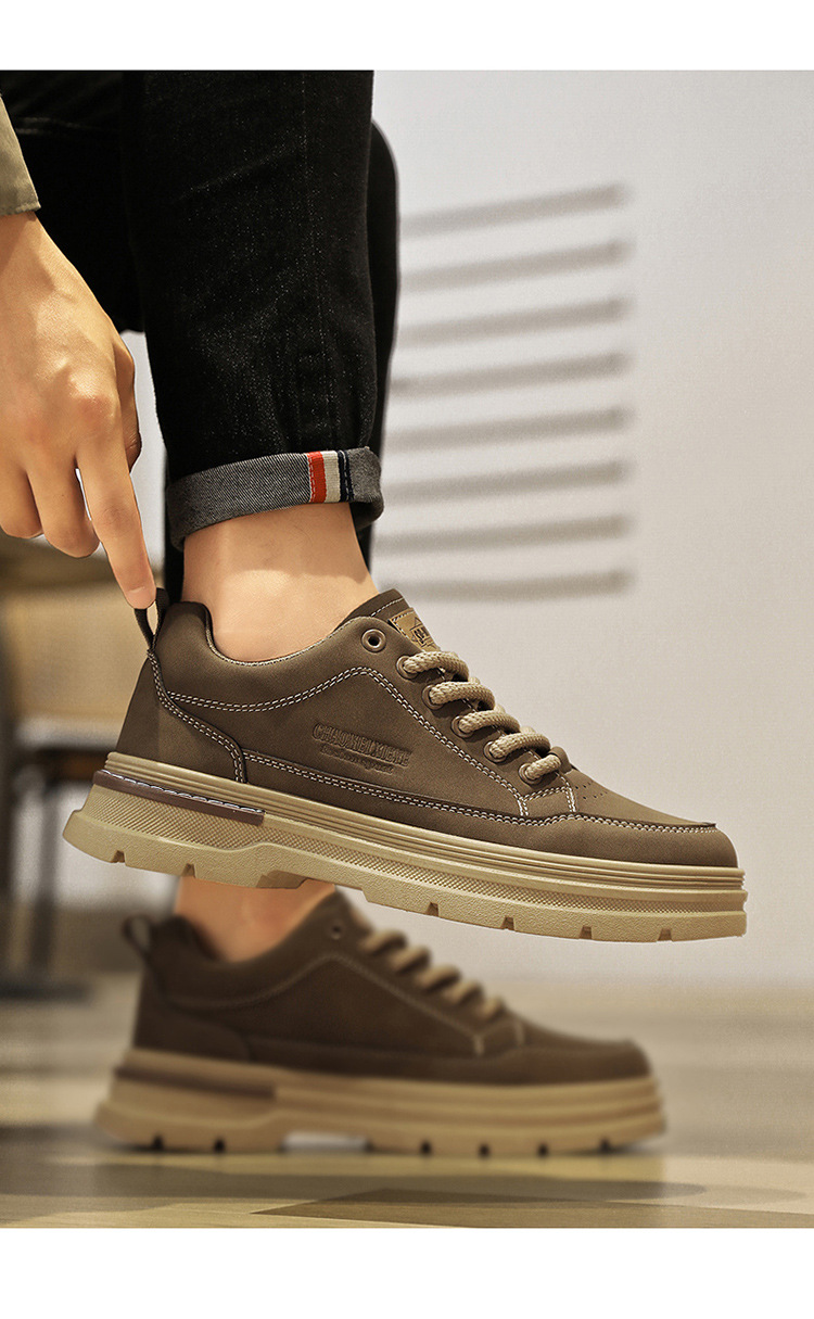 Chaussures casual pour homme à lacets et semelle crantée antidérapante detail 5