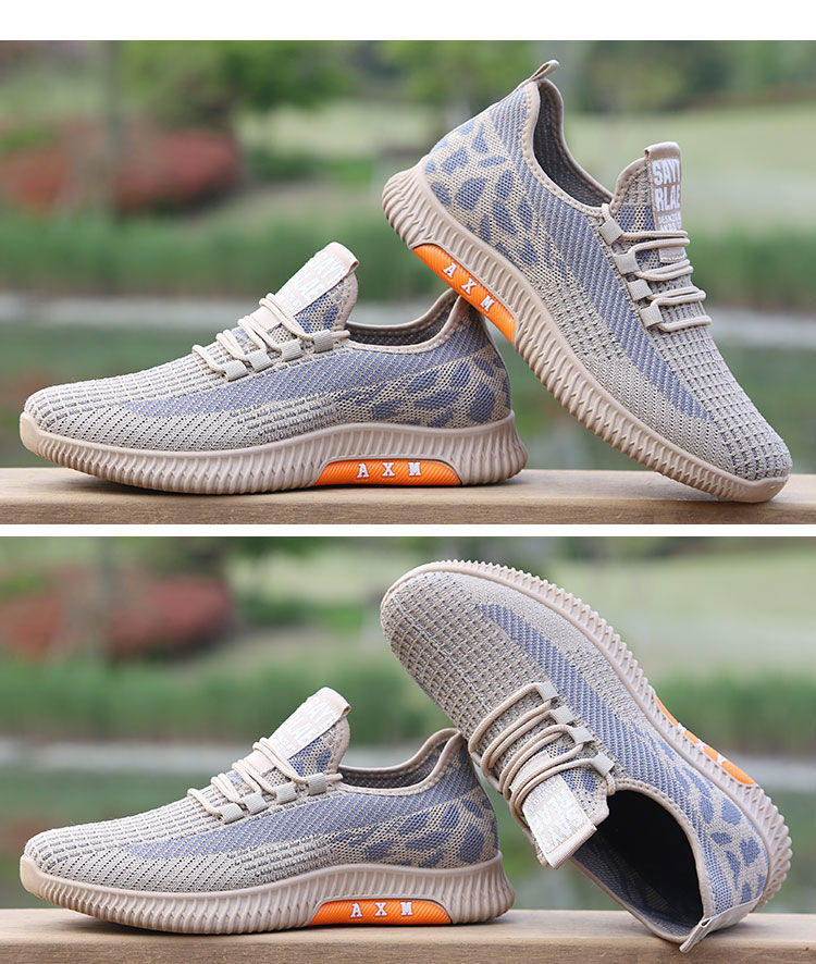 Zapatillas de running para hombre ligeras y transpirables de punto detail 8