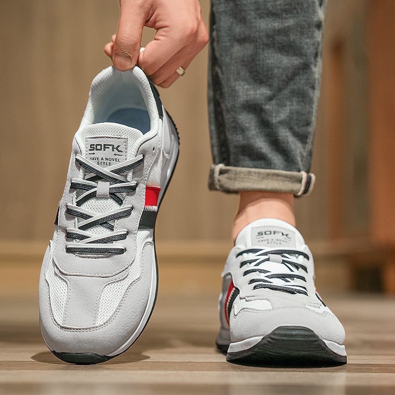 Baskets casual respirantes en mesh à blocs de couleur pour homme 3