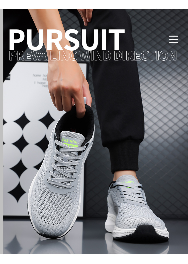 Lichte en ademende mesh hardloopschoenen voor heren detail 6