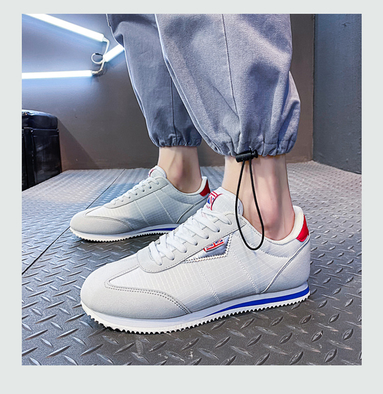 Atmungsaktive, leichte Schnür-Sneaker für Herren im Retro-Look detail 3