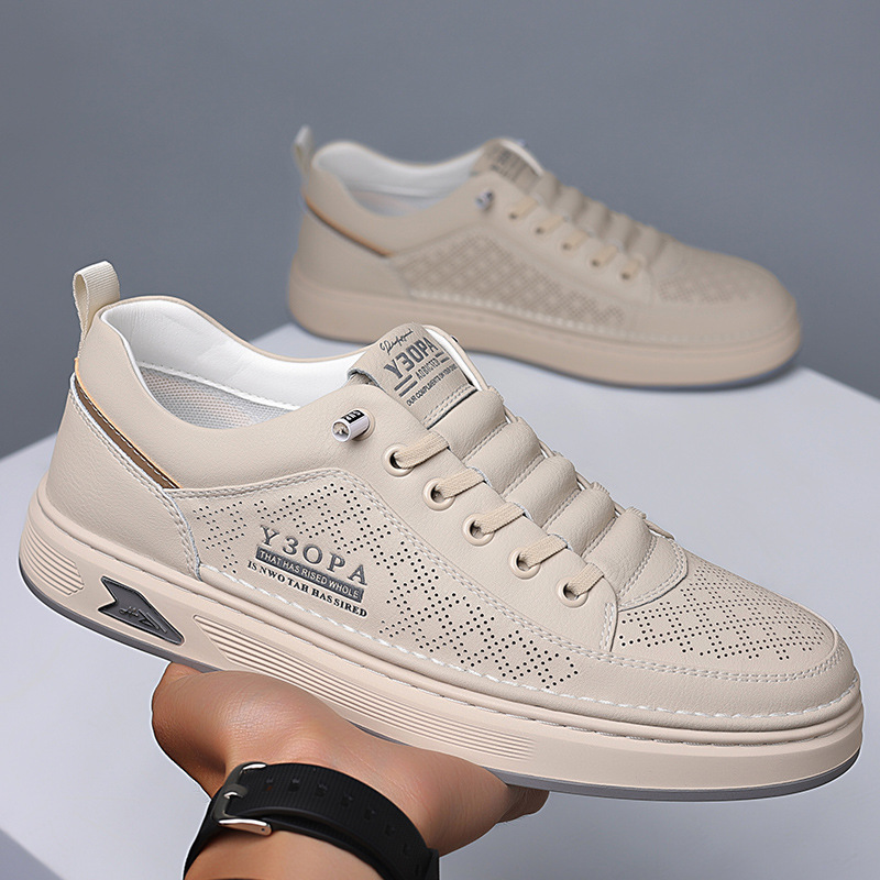 Chaussures casual pour homme respirantes et perforées à lacets 5