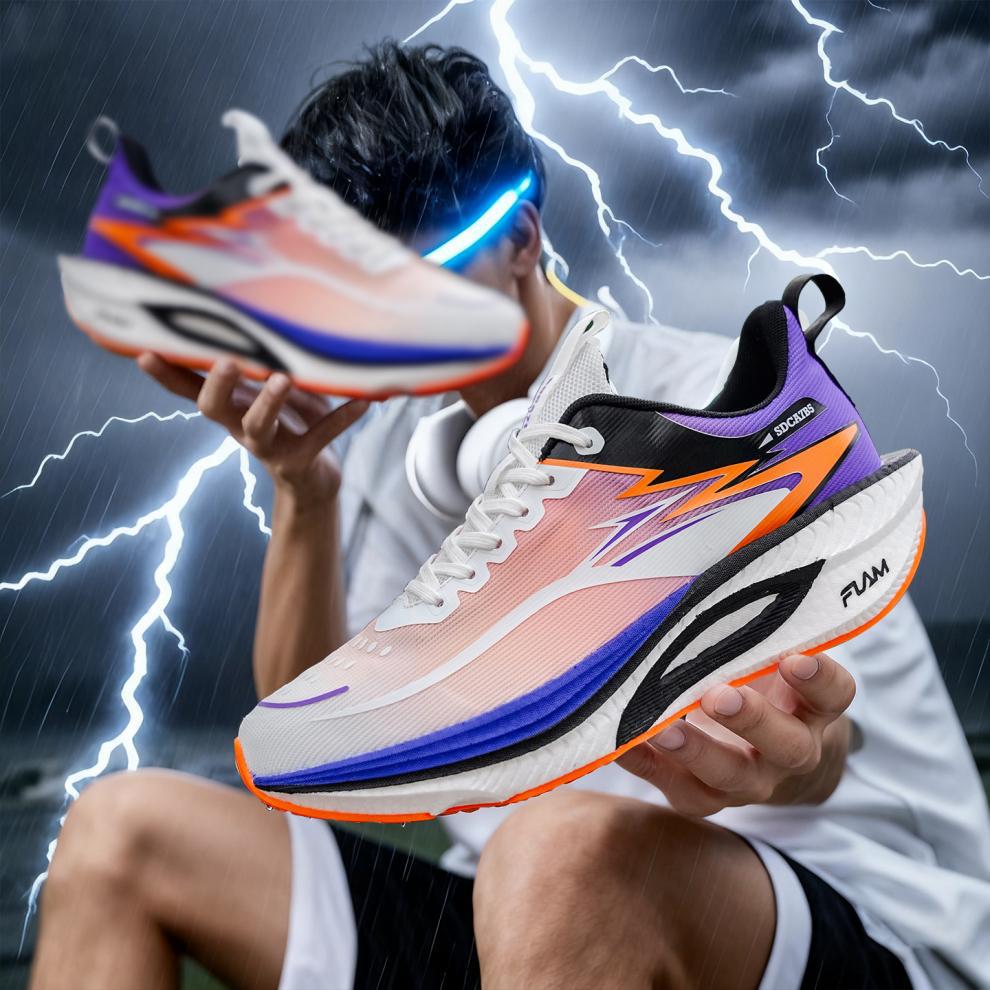Men's Breathable Cushioned Running Shoes detail 1