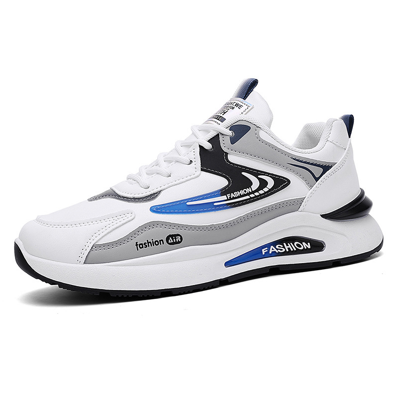 Casual herenschoenen met plateauzool en kleurvlakken 6