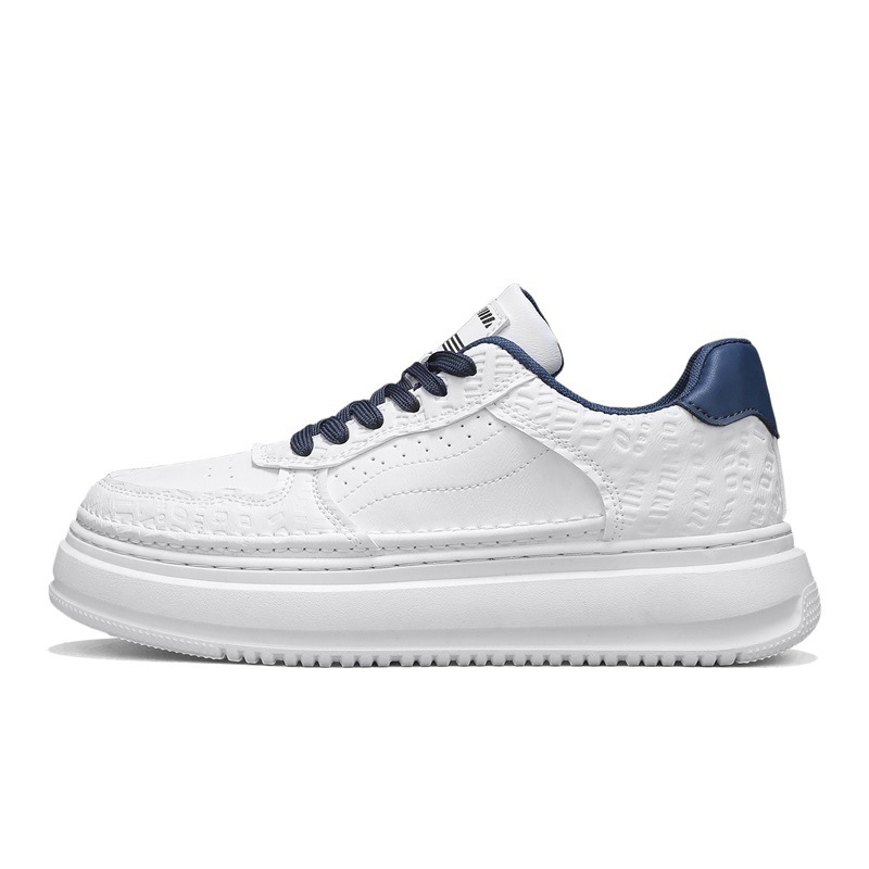 Gedempte plateau-sneakers met veters voor heren 6