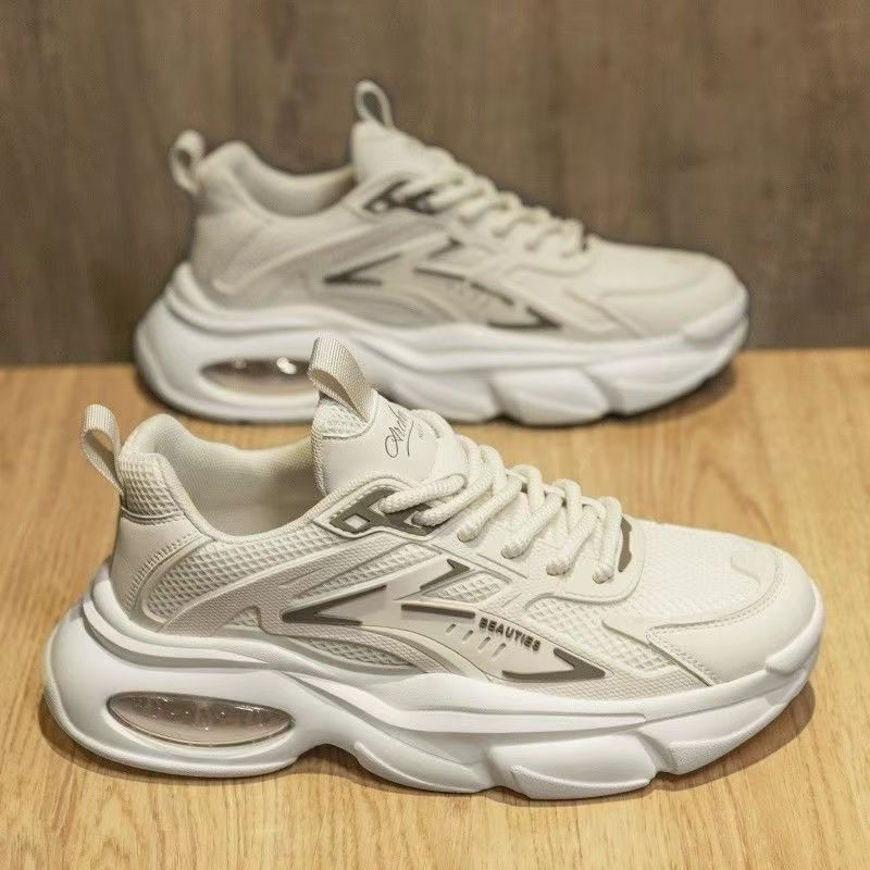 Baskets compensées chunky respirantes en maille pour femme 4