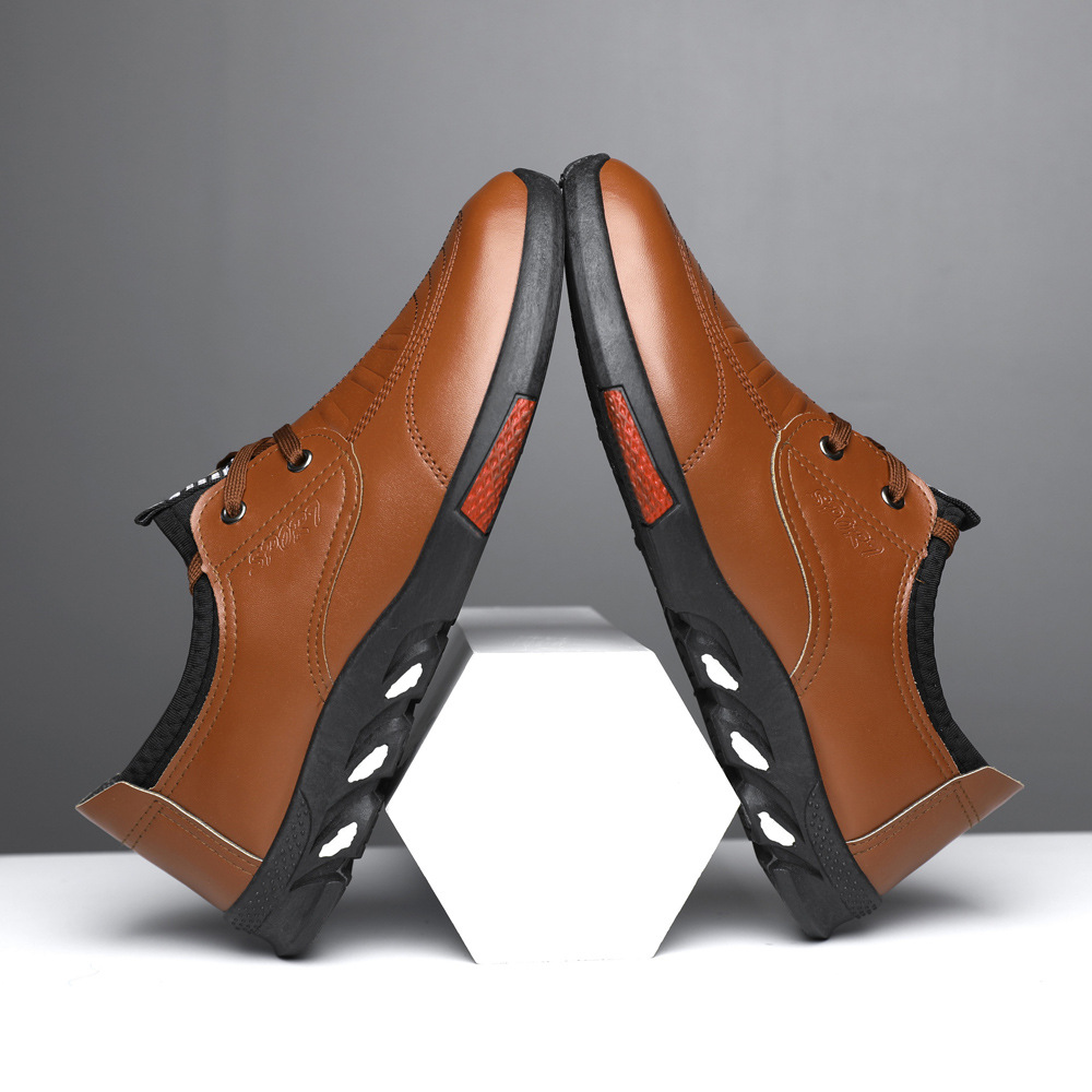 Lichtgewicht casual schoenen voor heren van PU-leer 5