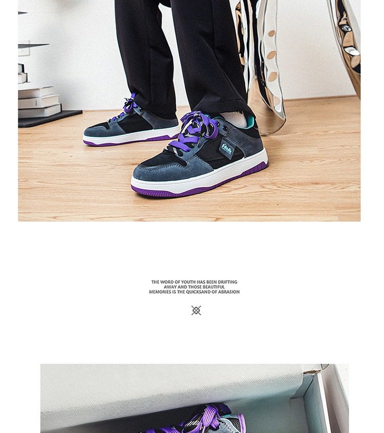 Chaussures de skate à lacets respirantes en mesh pour homme detail 14