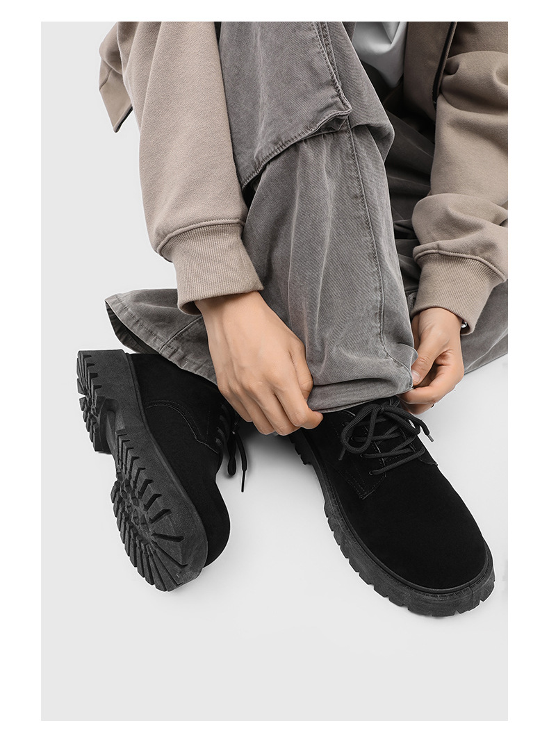 Men's Chunky Platform Lace-Up Casual Shoes detail 10