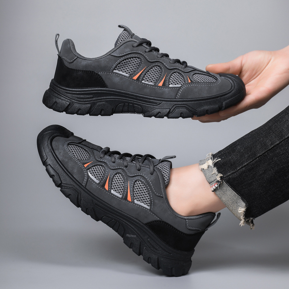 Atmungsaktive Herren-Freizeitschuhe mit Mesh und Schnürung für draußen 5