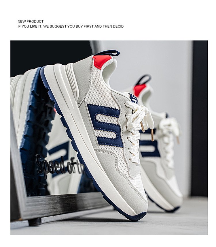 Zapatillas de deporte casuales transpirables de hombre con cordones detail 5