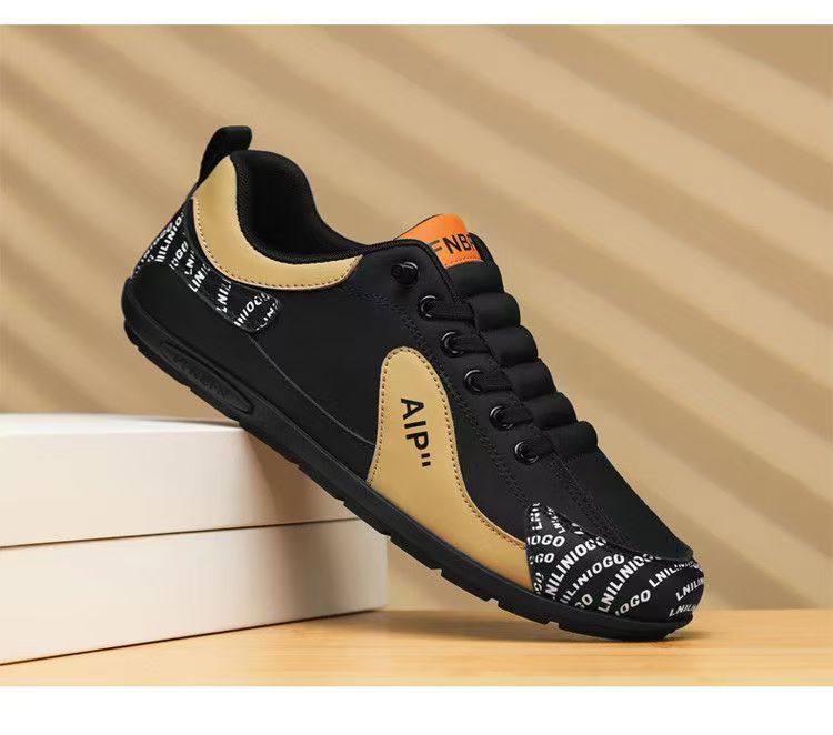 Men's Colorblock Lightweight Lace-Up Casual Shoes detail 1