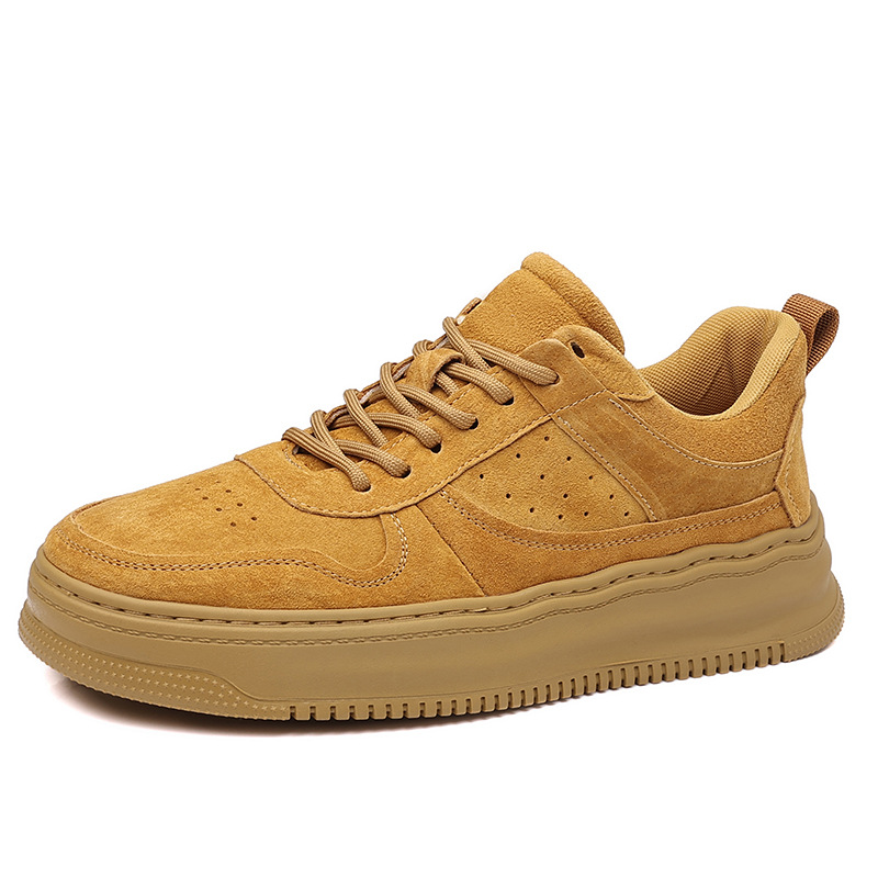Herren Plateau-Freizeitschuhe aus Wildlederimitat zum Schnüren 6