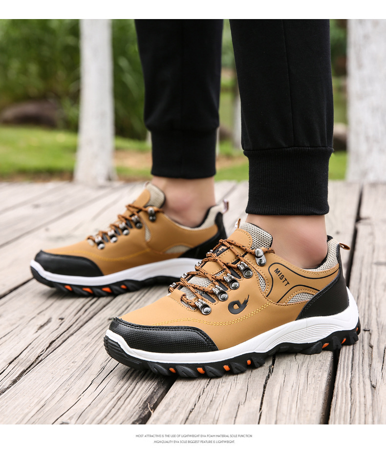Scarpe sportive da uomo antiscivolo e traspiranti con lacci detail 1