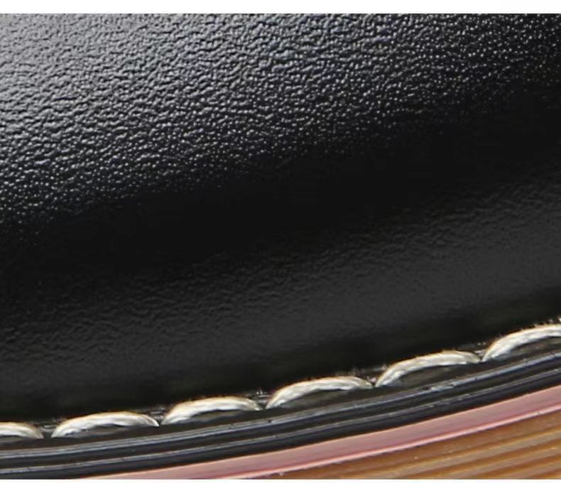 Rutschfeste Herren-Freizeitschuhe aus Leder mit Schnürung detail 3