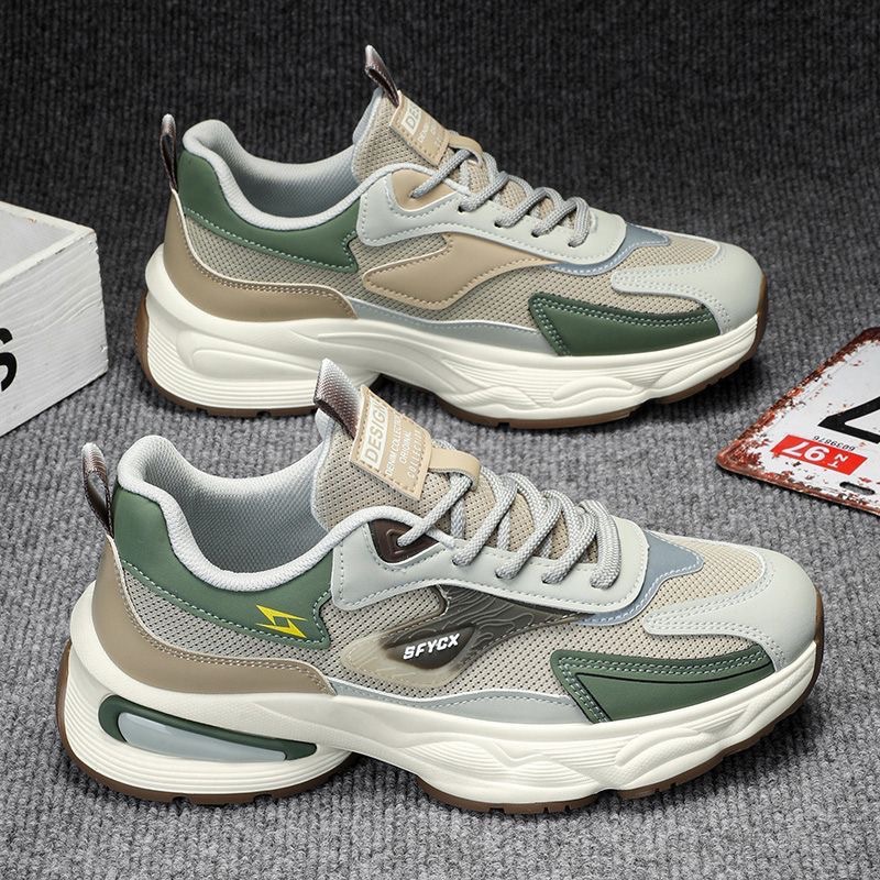 Zapatillas de deporte chunky y transpirables para hombre colorblock 4