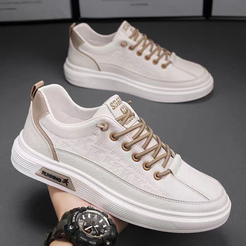Klassische Herren-Sneaker aus PU-Leder zum Schnüren 3