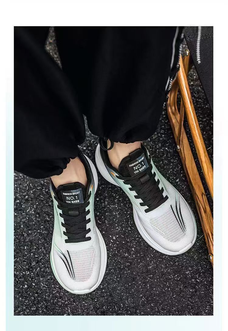 Atmungsaktive Herren-Laufschuhe aus Mesh mit Dämpfung detail 3