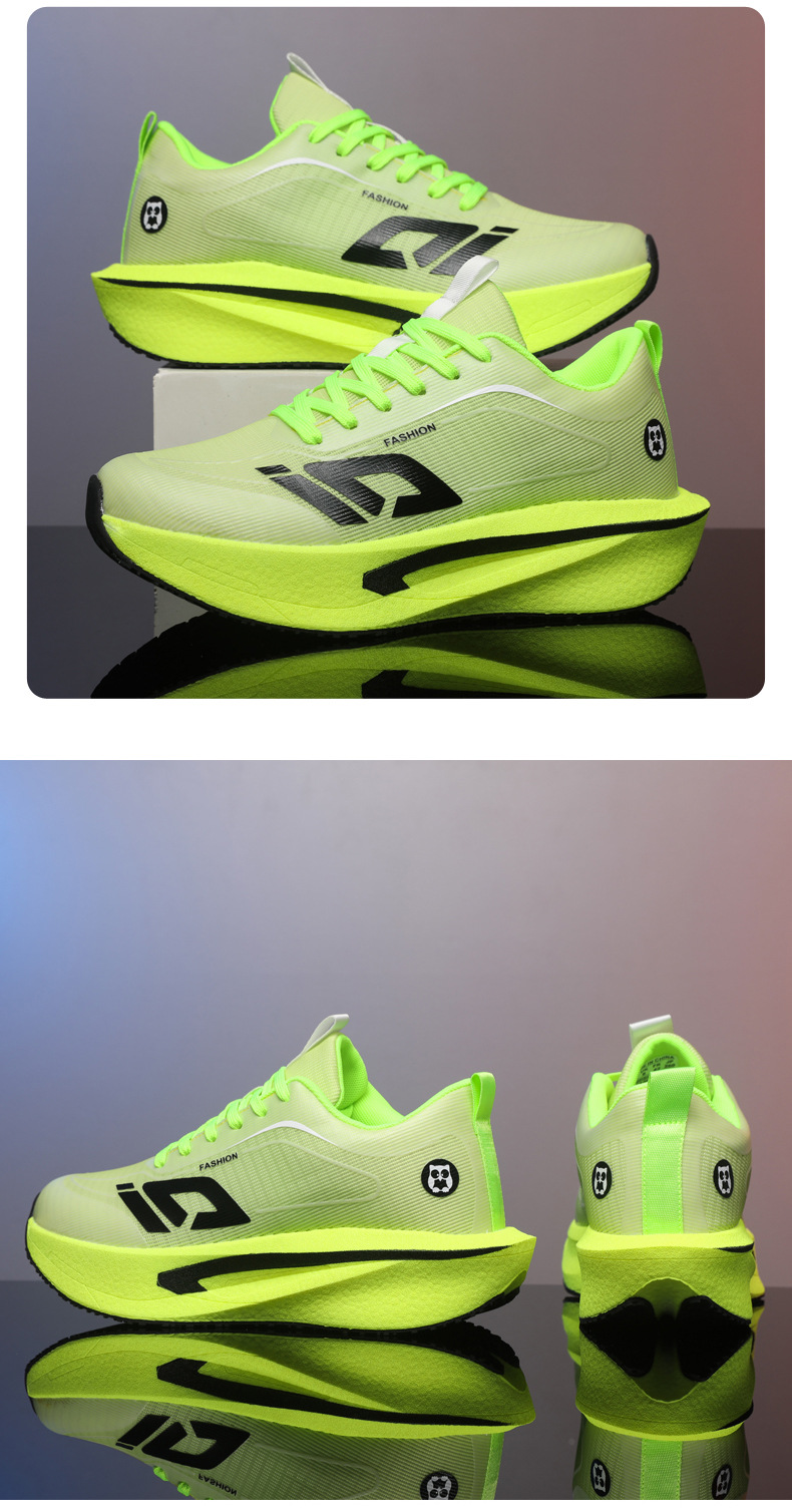 Scarpe da corsa traspiranti in mesh da uomo con suola platform ammortizzata detail 20