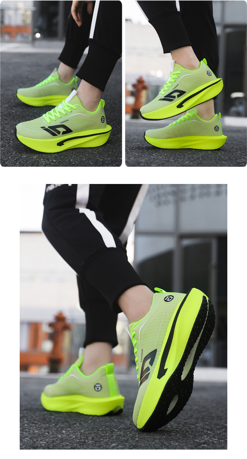 Atmungsaktive Herren-Laufschuhe mit dämpfender Plateausohle detail 18
