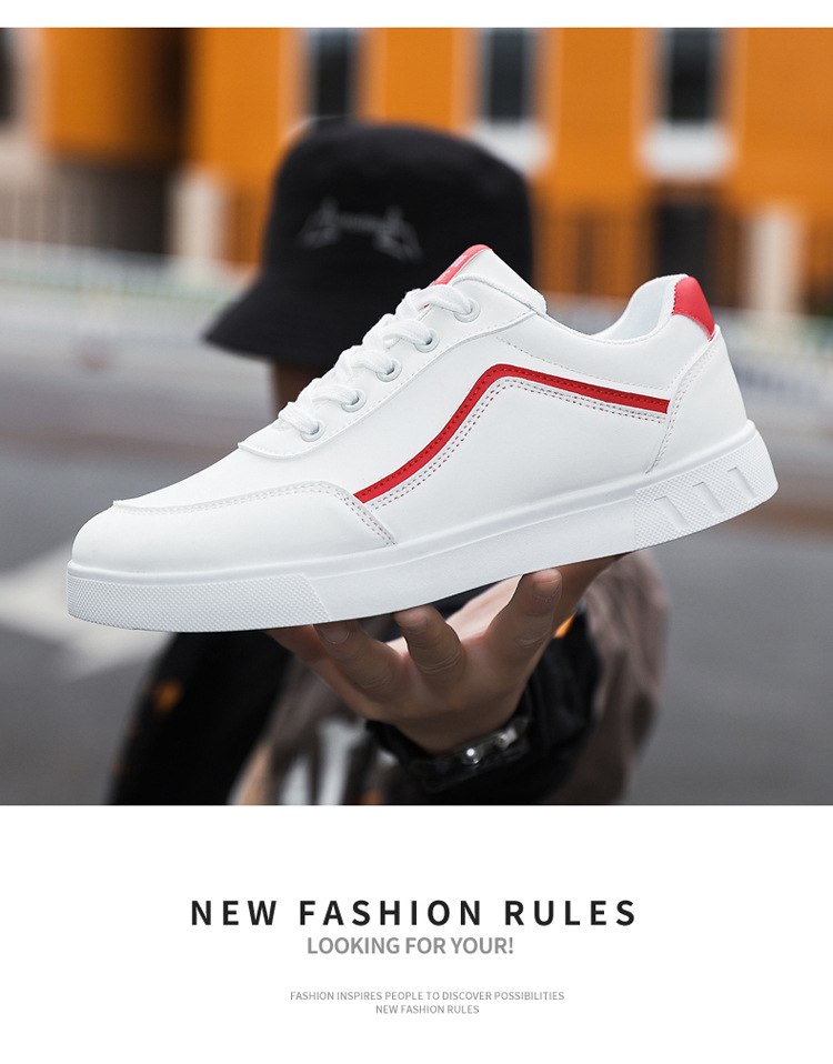 Men's Colorblock Lace-Up Casual Shoes detail 9