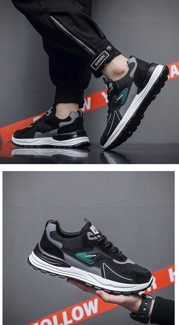 Atmungsaktive Mesh-Laufschuhe für Herren zum Schnüren detail 8