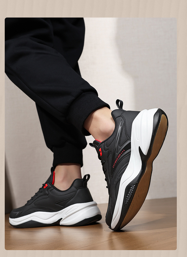 Gedämpfte leichte Sportschuhe für Herren mit Schnürung detail 6