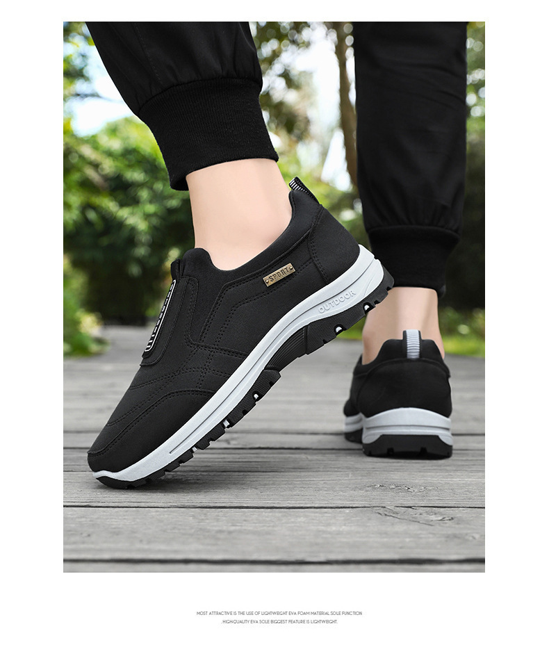 Antisliploze casual herenschoenen met instap detail 6