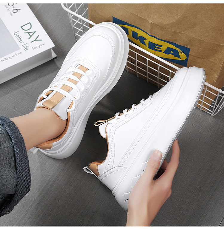 Herren Plateau-Freizeitschuhe aus Leder mit Dämpfung detail 7