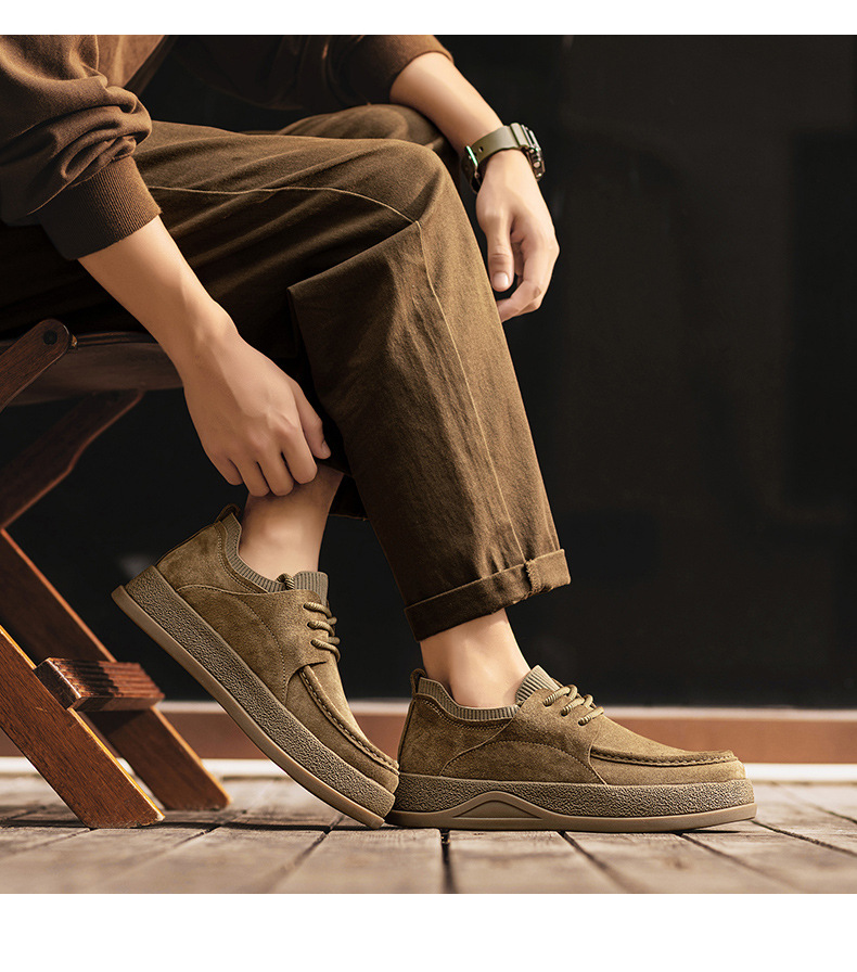 Men's Suede Cushioned Slip-On Casual Shoes detail 3